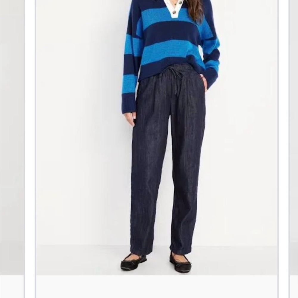 Old Navy High Waist Billie Straight Ankle Trouser